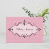 《キリスト教》洗礼式や命名式の招待:: viva 8L 招待状 (スタンド正面)