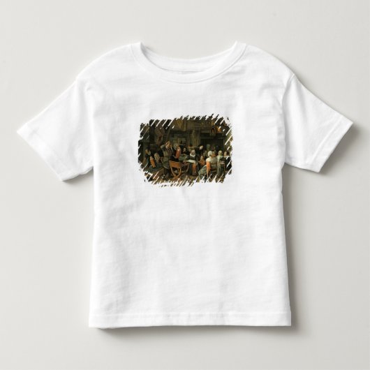 《キリスト教》洗礼式や命名式の饗宴1668年 トドラーTシャツ (正面)