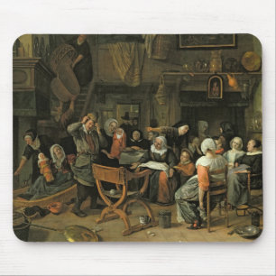 《キリスト教》洗礼式や命名式の饗宴1668年 マウスパッド