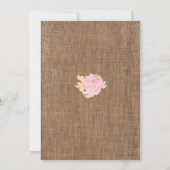 《キリスト教》洗礼式や命名式または洗礼の素朴な写真のサンキューカード サンキューカード (裏面)