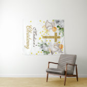 《キリスト教》洗礼式や命名式エンジェル金ゴールドグリッター 男女兼用 タペストリー (インサイチュ(横))