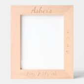 《キリスト教》洗礼式や命名式カスタム、洗礼、バー（ユダヤ教の）バル・ミツバー、8x10" レーザー彫刻フレーム (正面)