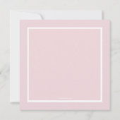 《キリスト教》洗礼式や命名式カリグラティピンクフォト招待状 招待状 (裏面)