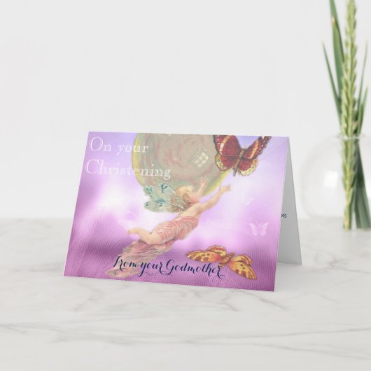 《キリスト教》洗礼式や命名式カード カード (正面)