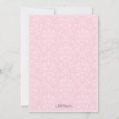 《キリスト教》洗礼式や命名式ガウン(ピンク)バプテスマ招待状 招待状 (裏面)