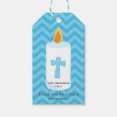 《キリスト教》洗礼式や命名式キャンドルボーイ ギフトタグ (正面)