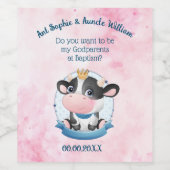 《キリスト教》洗礼式や命名式ギフトGODワインラベル ワインラベル (シングルラベル)