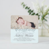 《キリスト教》洗礼式や命名式クラシックバプテスマ招待状 招待状 (スタンド正面)