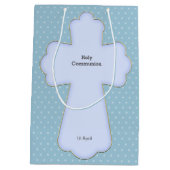 《キリスト教》洗礼式や命名式クロスボーイ*背景色の選択 ミディアムペーパーバッグ (裏面)