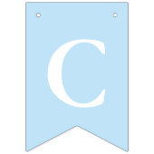 《キリスト教》洗礼式や命名式シルバークロスブルーホワイト写真 バンティングフラッグ (第1の旗)