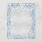 《キリスト教》洗礼式や命名式シルバーブルーツインボーイ予算の招待状 チラシ (裏面)