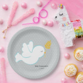 《キリスト教》洗礼式や命名式ドライブ*背景色の選択 ペーパープレート (パーティー)