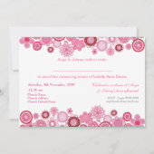 《キリスト教》洗礼式や命名式バプティスガールズフォト招待状招待状 招待状 (裏面)