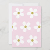 《キリスト教》洗礼式や命名式バプティスピンクフローラガール金ゴールド 招待状 (裏面)