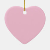 《キリスト教》洗礼式や命名式バプティスベビーガールピンク セラミックオーナメント (裏面)