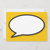 《キリスト教》洗礼式や命名式バプテスマモダンおもしろい漫画書 招待状 (裏面)