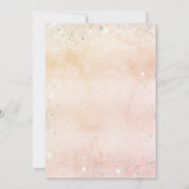 《キリスト教》洗礼式や命名式バラ金ゴールドフローラユーカリ銀 招待状 (裏面)