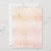 《キリスト教》洗礼式や命名式バラ金ゴールドフローラユーカリ銀 招待状 (裏面)