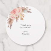 《キリスト教》洗礼式や命名式パンパスグラス赤面フローラ感謝していユー フェイバータグ (裏面)