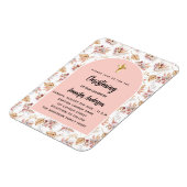 《キリスト教》洗礼式や命名式パンパスフラワーズバラ金ゴールド マグネット (左側)