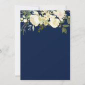 《キリスト教》洗礼式や命名式ブルーシルバーフローラボーイバプテスマ 招待状 (裏面)