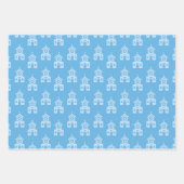 《キリスト教》洗礼式や命名式ブルードーヴエンジェルチャーチ ラッピングペーパーシート (正面3)