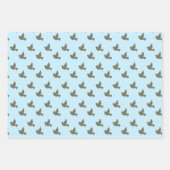 《キリスト教》洗礼式や命名式ブルードーヴエンジェルチャーチ ラッピングペーパーシート (正面2)