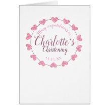 《キリスト教》洗礼式や命名式ベビーガールおめでとうカード