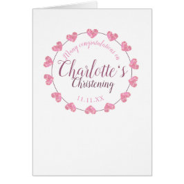 《キリスト教》洗礼式や命名式ベビーガールおめでとうカード