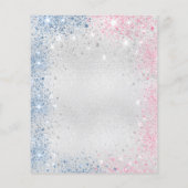 《キリスト教》洗礼式や命名式ボーイガールブルーピンクシルバー招待 チラシ (裏面)