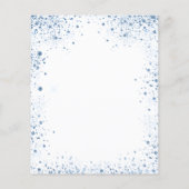 《キリスト教》洗礼式や命名式ボーイブルーホワイトバジェット招待状 チラシ (裏面)