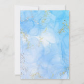 《キリスト教》洗礼式や命名式モダンボーイバプテスマ招待状テンプレート 招待状 (裏面)