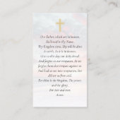 《キリスト教》洗礼式や命名式写真記念祈りの言葉カード コーリングカード (裏面)