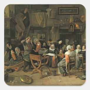 《キリスト教》洗礼式や命名式宴, 1668 スクエアシール