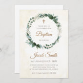 《キリスト教》洗礼式や命名式招待状とバプテスマ招待状 招待状 (正面/裏面)