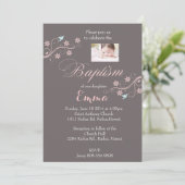 《キリスト教》洗礼式や命名式招待状ガール 招待状 (スタンド正面)