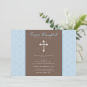 《キリスト教》洗礼式や命名式招待状:：ああ美しい2L 招待状 (スタンド正面)