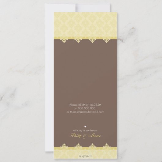 《キリスト教》洗礼式や命名式招待状:：ああ、とても美しい6P 招待状 (裏面)