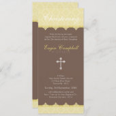 《キリスト教》洗礼式や命名式招待状::ああ、とても美しい6P 招待状 (正面/裏面)