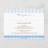 《キリスト教》洗礼式や命名式招待状:: スタイリッシュストライプ1 インビテーションポストカード (裏面)