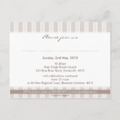 《キリスト教》洗礼式や命名式招待状:: スタイリッシュストライプ2 インビテーションポストカード (裏面)