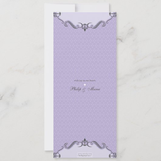 《キリスト教》洗礼式や命名式招待状:: viva 6P 招待状 (裏面)