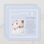 《キリスト教》洗礼式や命名式書道青写真招待状 招待状 (正面/裏面)