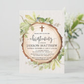 《キリスト教》洗礼式や命名式林素朴秋葉緑 招待状 (スタンド正面)