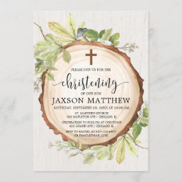 《キリスト教》洗礼式や命名式林素朴秋葉緑 招待状