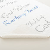 《キリスト教》洗礼式や命名式男の赤ちゃんブルーラトル媒体 シェルパブランケット (3/4)