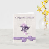 《キリスト教》洗礼式や命名式祝い カード (黄色い花)