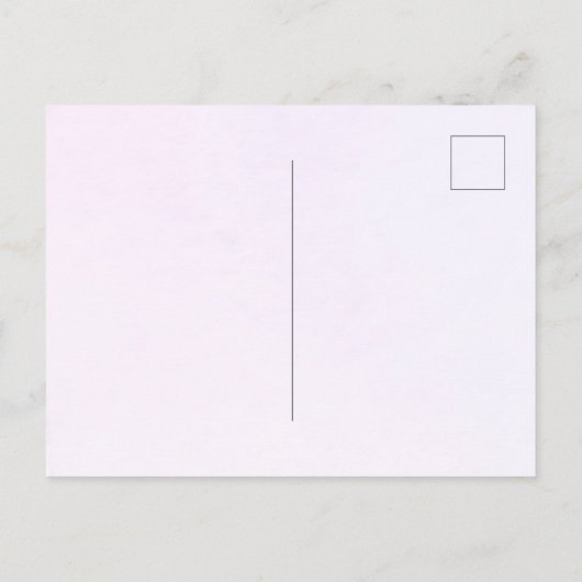 《キリスト教》洗礼式や命名式紫の花の緑の十字架 インビテーションポストカード (裏面)