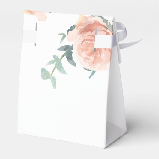 《キリスト教》洗礼式や命名式赤面ピンクローズフローラ感謝していガールユー フェイバーボックス (裏面サイド)