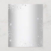 《キリスト教》洗礼式や命名式赤面フローラ銀の輝きの招待 チラシ (裏面)